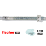 Tassello Meccanico Metallo ad Espansione FBN II d.10 in Blister da Pezzi 4  varie lunghezze | Fischer